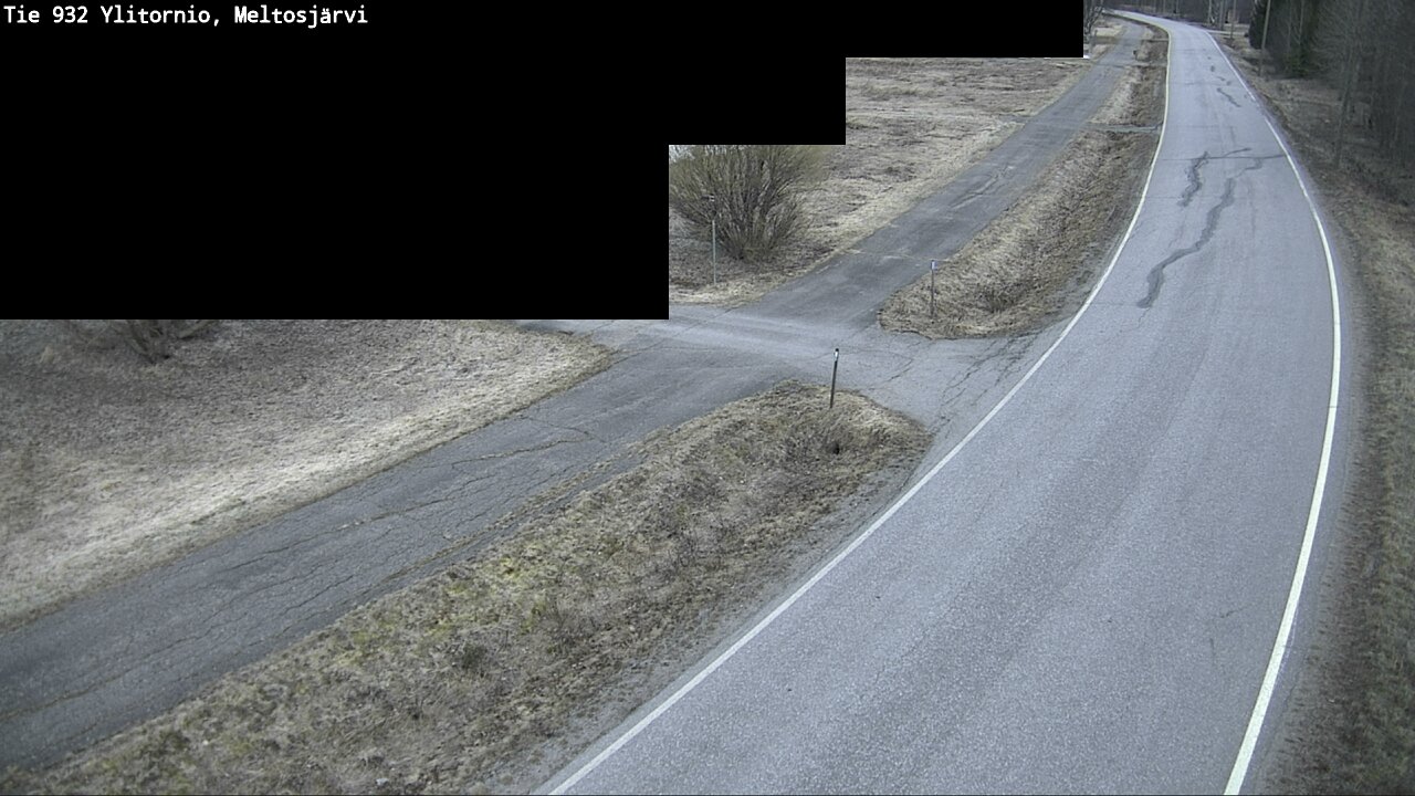Weather Camera Image Väg 932 Övertorneå, Meltosjä, Ylitornio, Lappi