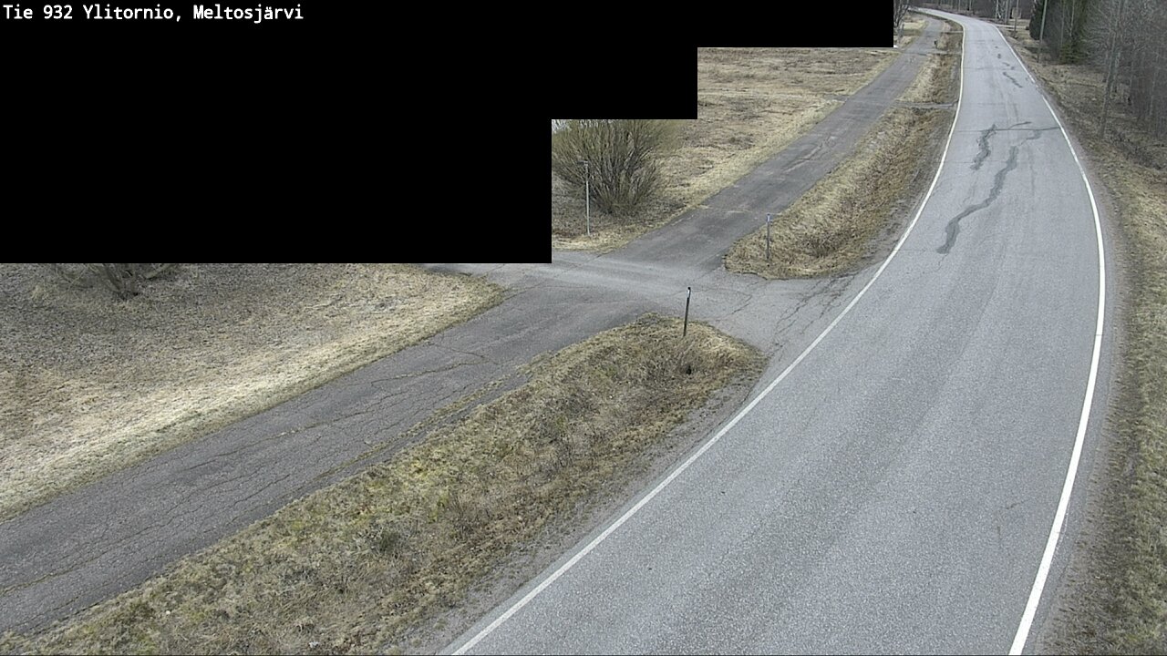 Weather Camera Image Väg 932 Övertorneå, Meltosjä, Ylitornio, Lappi