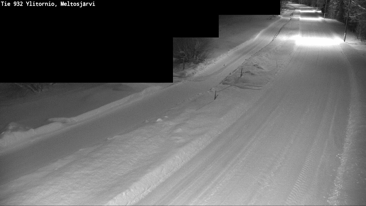 Weather Camera Image Road 932 Ylitornio, Meltosjärv, Ylitornio, Lappi