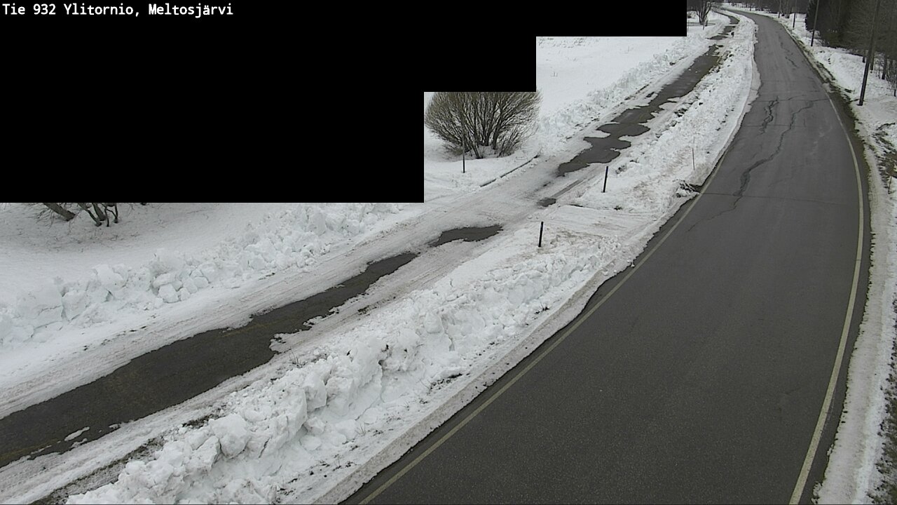 Weather Camera Image Road 932 Ylitornio, Meltosjärv, Ylitornio, Lappi