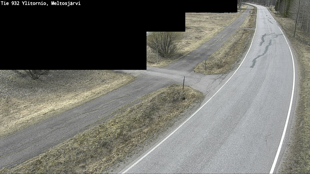 Weather Camera Image Väg 932 Övertorneå, Meltosjä, Ylitornio, Lappi