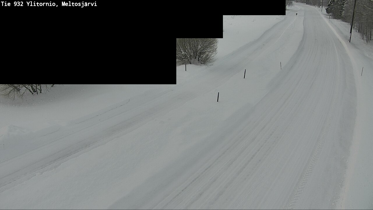 Weather Camera Image Road 932 Ylitornio, Meltosjärv, Ylitornio, Lappi