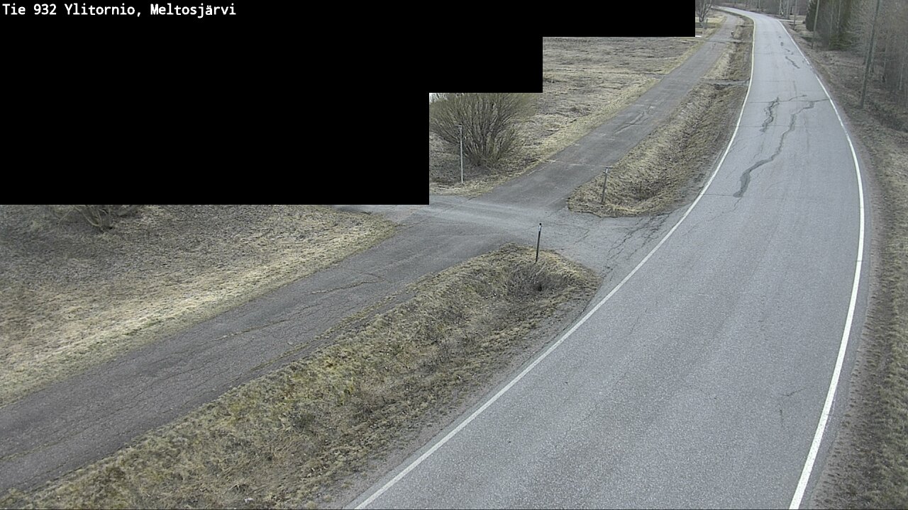 Weather Camera Image Väg 932 Övertorneå, Meltosjä, Ylitornio, Lappi