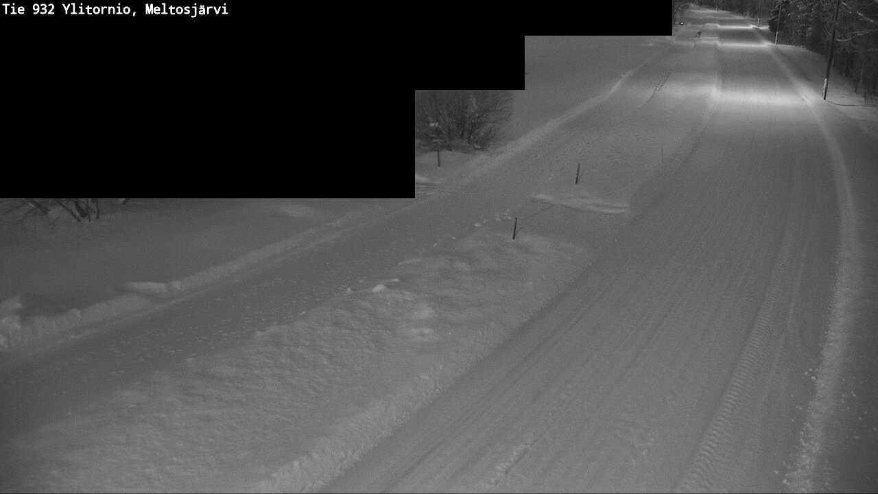 Weather Camera Image Road 932 Ylitornio, Meltosjärv, Ylitornio, Lappi