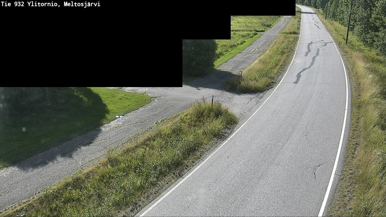 Weather Camera Image Road 932 Ylitornio, Meltosjärv, Ylitornio, Lappi