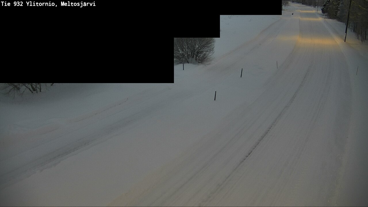 Weather Camera Image Road 932 Ylitornio, Meltosjärv, Ylitornio, Lappi