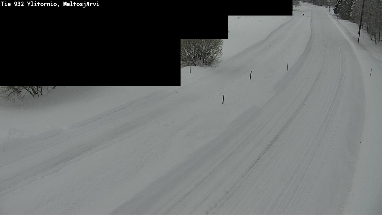 Weather Camera Image Road 932 Ylitornio, Meltosjärv, Ylitornio, Lappi