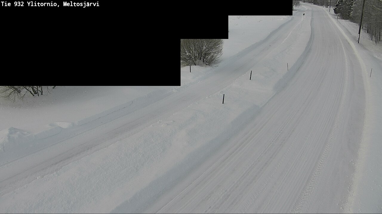 Weather Camera Image Road 932 Ylitornio, Meltosjärv, Ylitornio, Lappi
