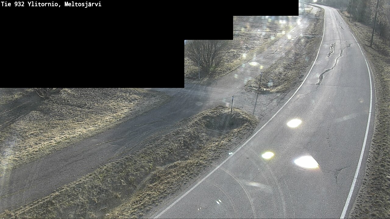 Weather Camera Image Väg 932 Övertorneå, Meltosjä, Ylitornio, Lappi