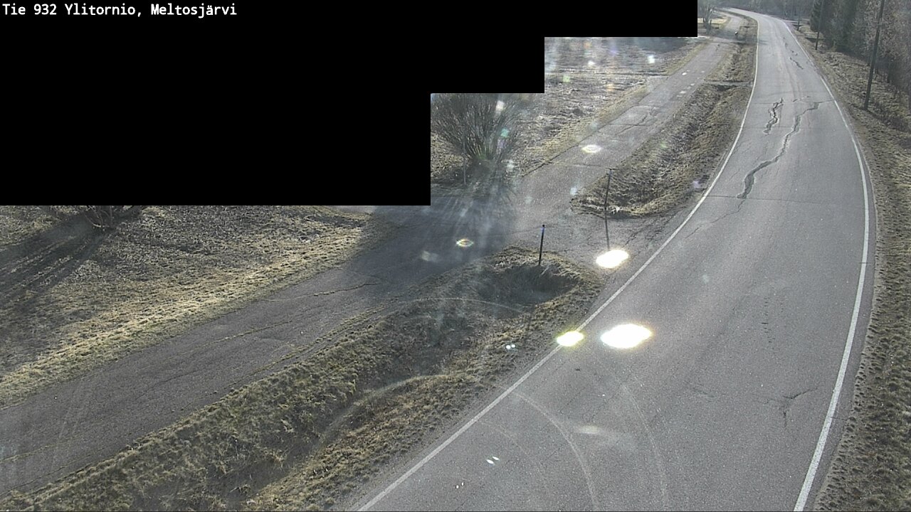 Weather Camera Image Väg 932 Övertorneå, Meltosjä, Ylitornio, Lappi