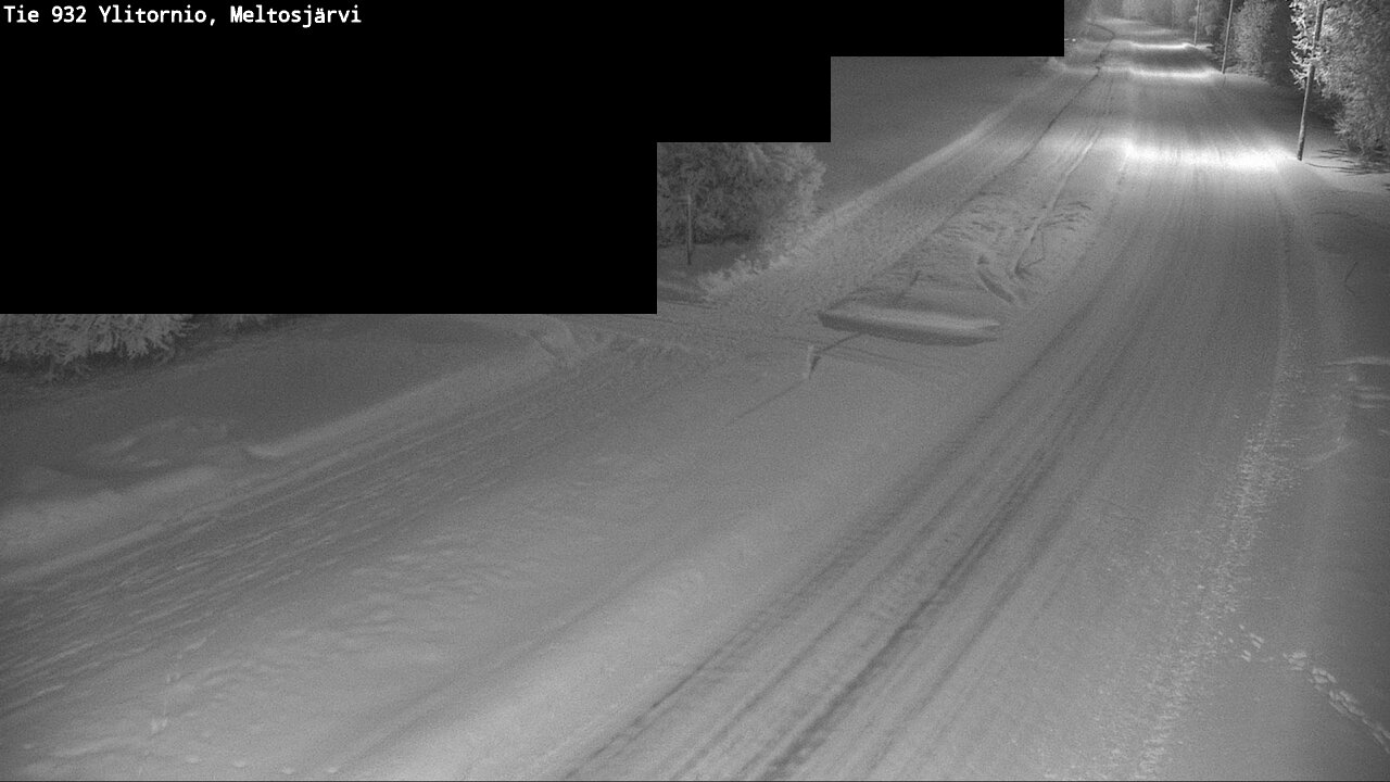 Weather Camera Image Road 932 Ylitornio, Meltosjärv, Ylitornio, Lappi
