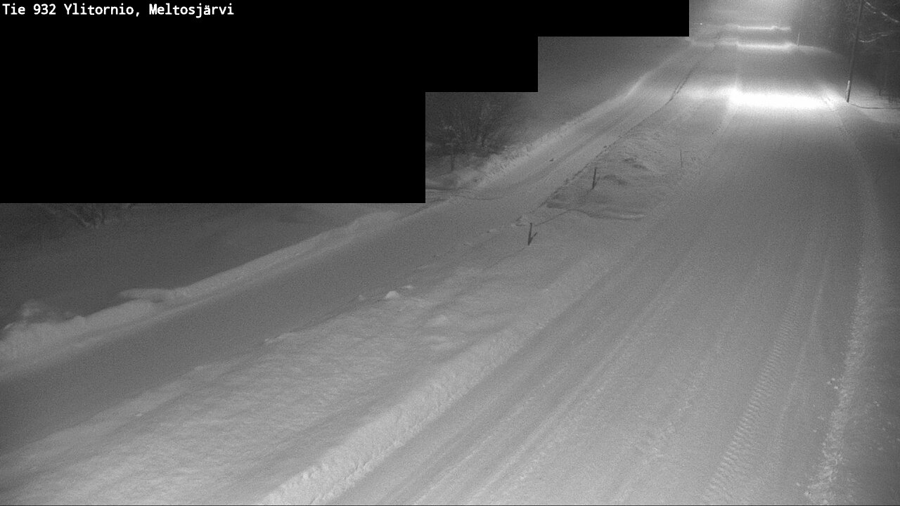 Weather Camera Image Road 932 Ylitornio, Meltosjärv, Ylitornio, Lappi