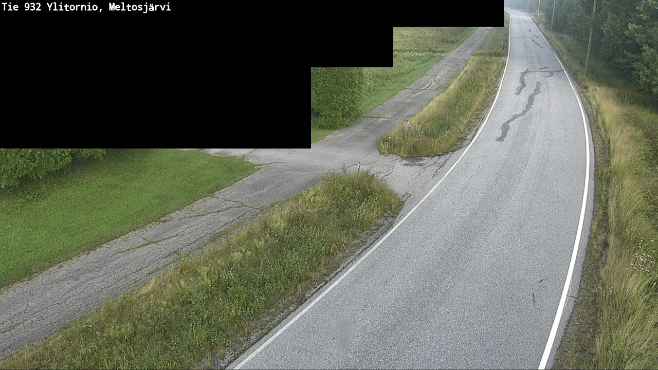 Weather Camera Image Väg 932 Övertorneå, Meltosjä, Ylitornio, Lappi