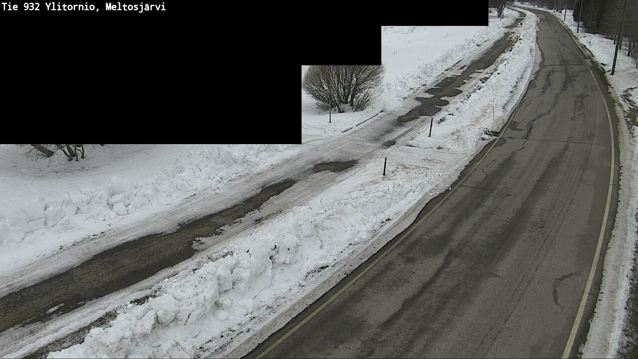 Weather Camera Image Road 932 Ylitornio, Meltosjärv, Ylitornio, Lappi