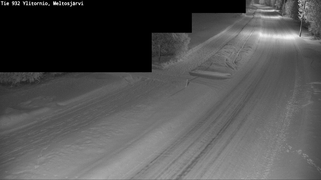 Weather Camera Image Road 932 Ylitornio, Meltosjärv, Ylitornio, Lappi