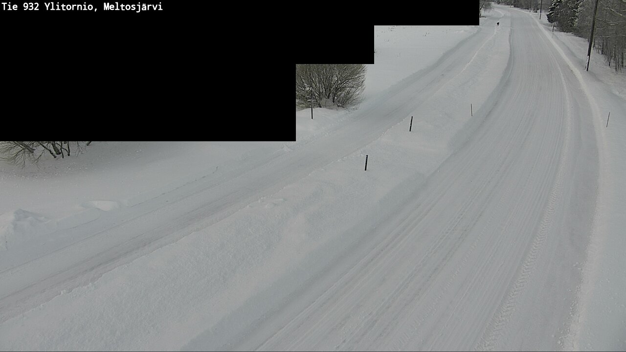 Weather Camera Image Road 932 Ylitornio, Meltosjärv, Ylitornio, Lappi