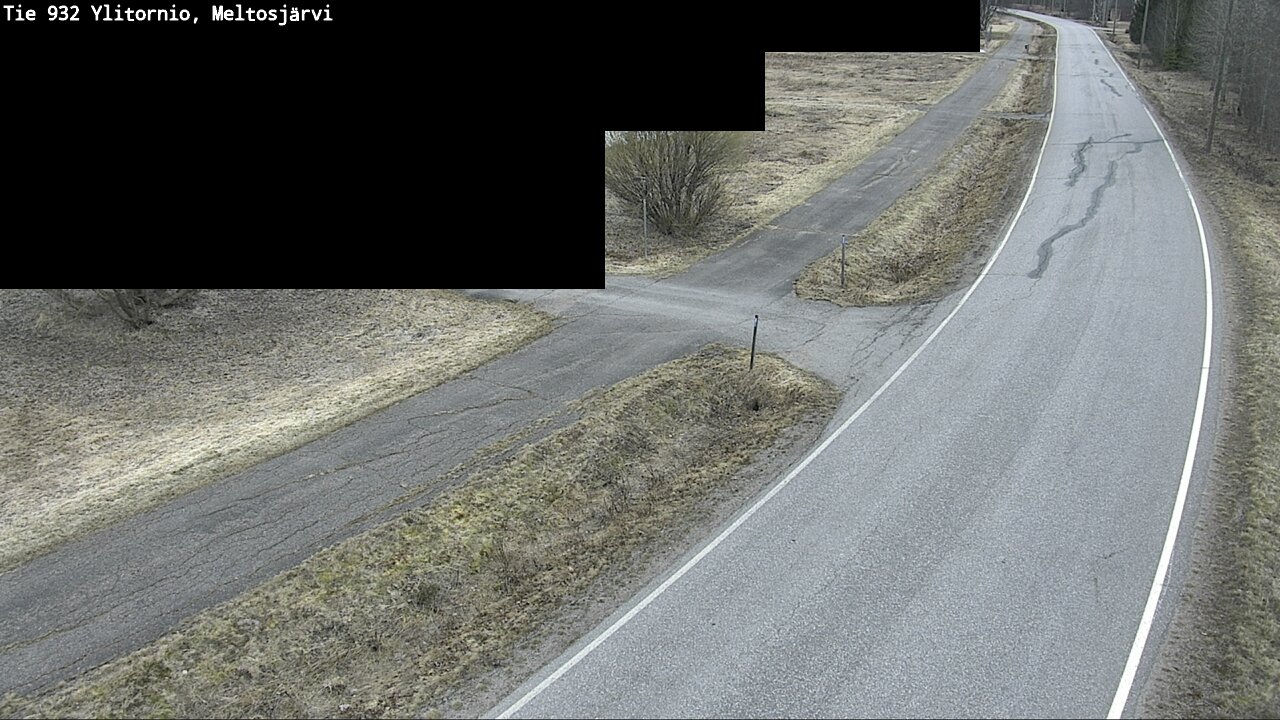 Weather Camera Image Väg 932 Övertorneå, Meltosjä, Ylitornio, Lappi