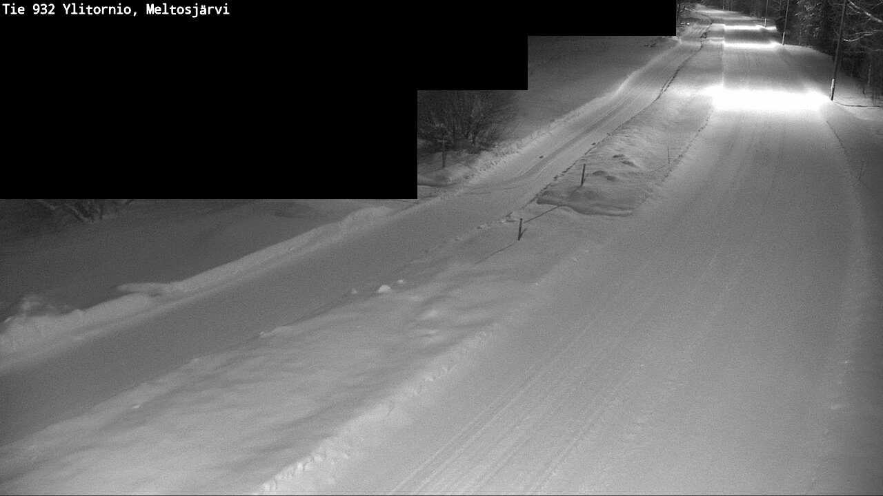 Weather Camera Image Road 932 Ylitornio, Meltosjärv, Ylitornio, Lappi