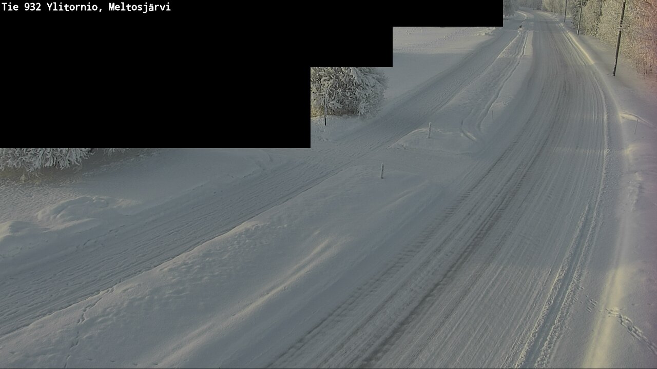 Weather Camera Image Road 932 Ylitornio, Meltosjärv, Ylitornio, Lappi