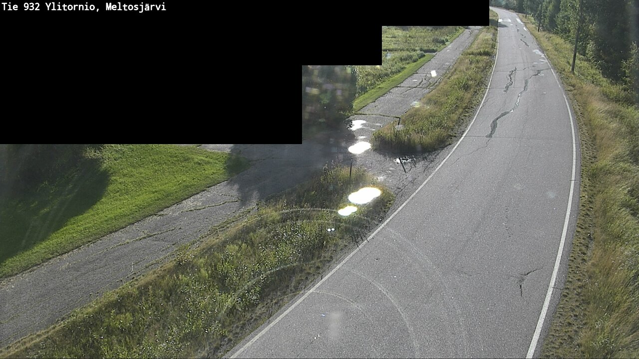 Weather Camera Image Road 932 Ylitornio, Meltosjärv, Ylitornio, Lappi