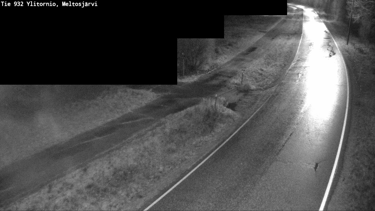 Weather Camera Image Väg 932 Övertorneå, Meltosjä, Ylitornio, Lappi