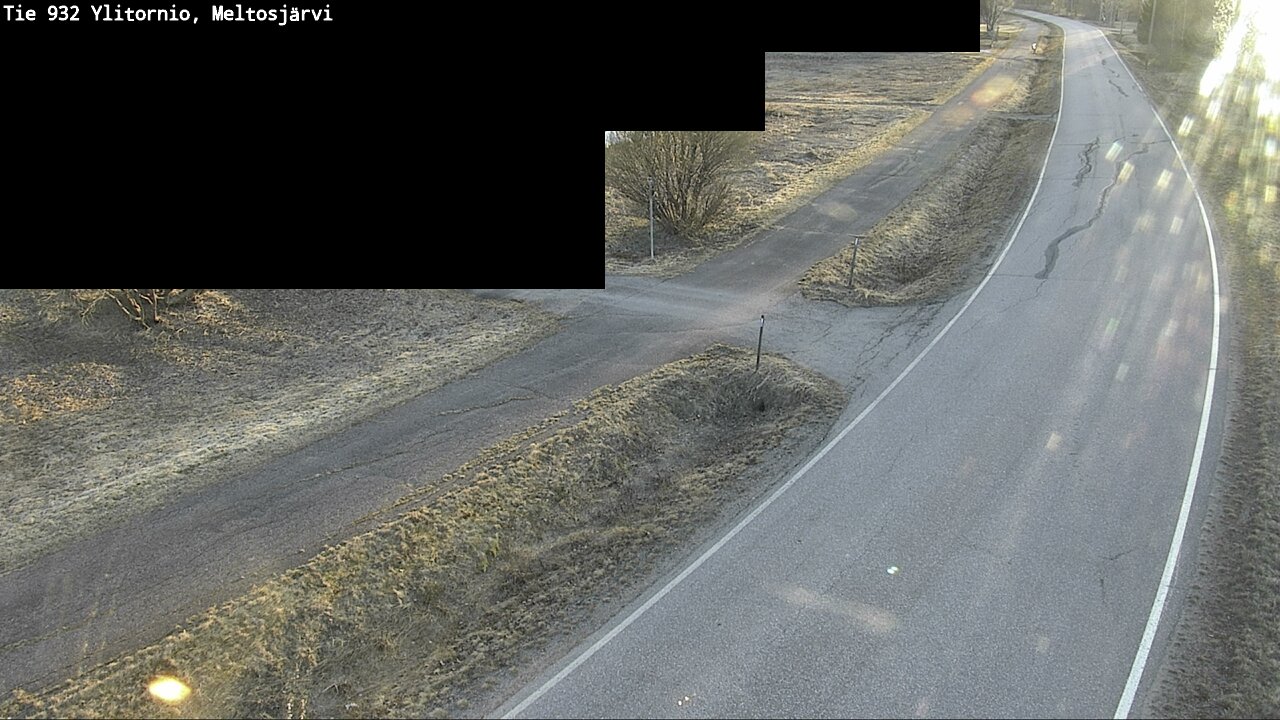 Weather Camera Image Väg 932 Övertorneå, Meltosjä, Ylitornio, Lappi