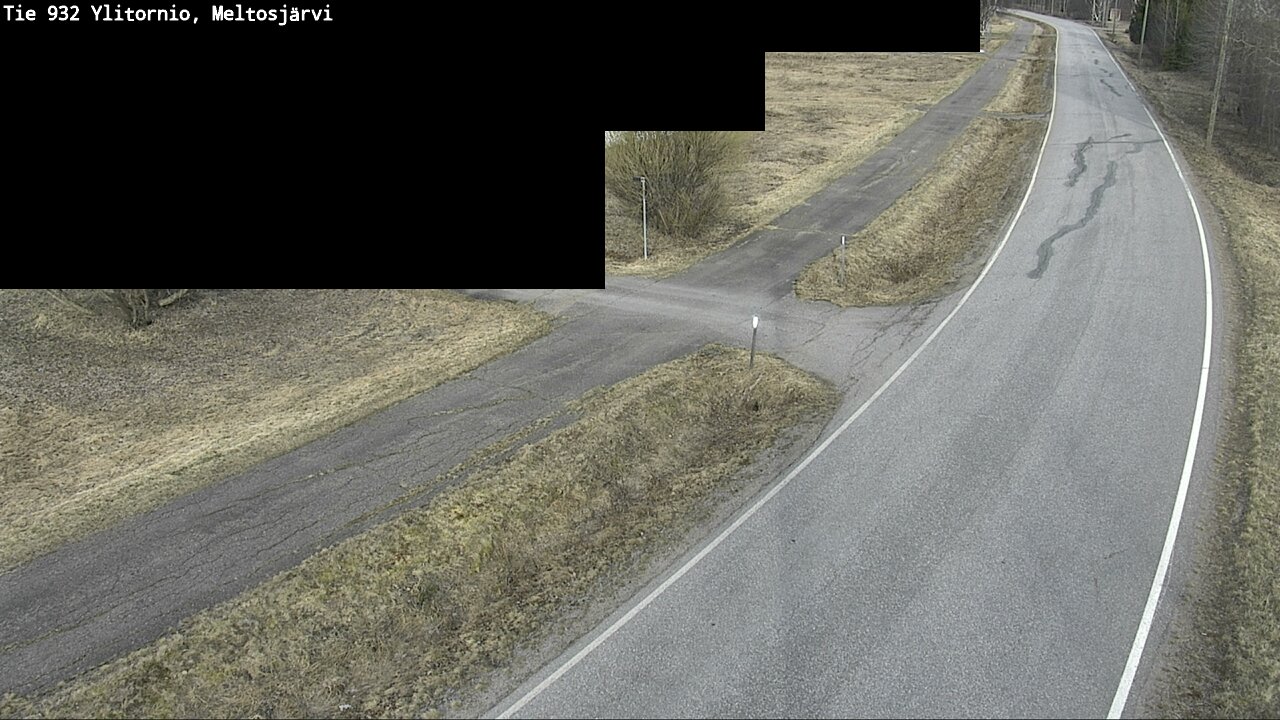 Weather Camera Image Väg 932 Övertorneå, Meltosjä, Ylitornio, Lappi