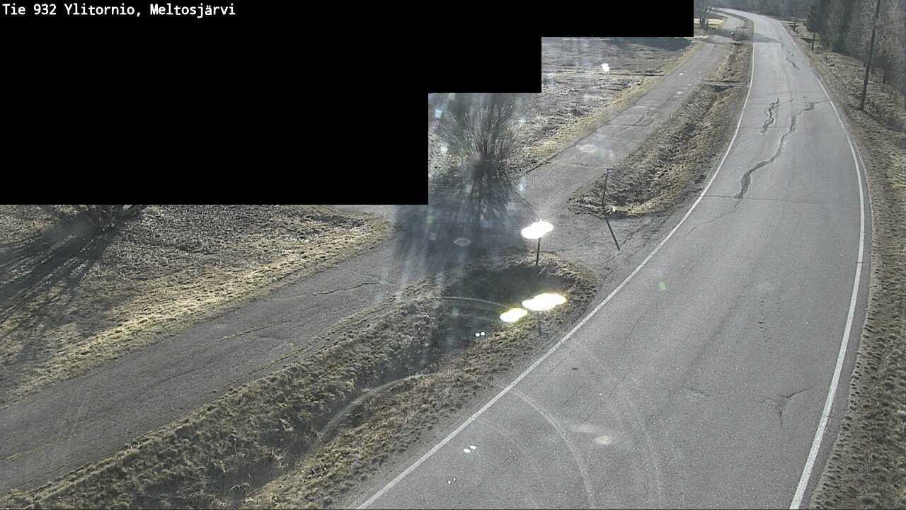 Weather Camera Image Väg 932 Övertorneå, Meltosjä, Ylitornio, Lappi
