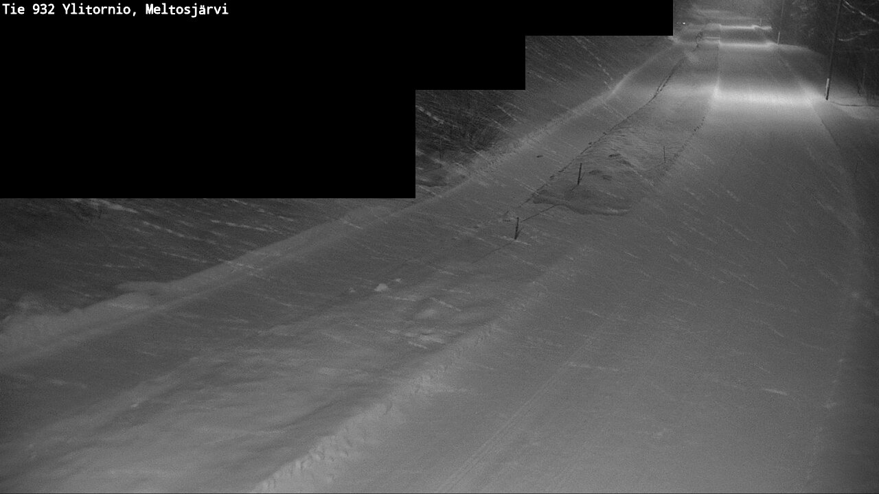 Weather Camera Image Road 932 Ylitornio, Meltosjärv, Ylitornio, Lappi