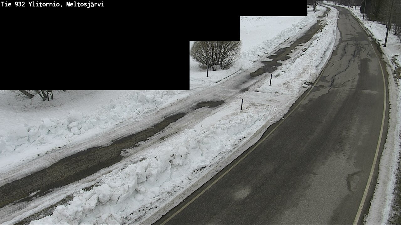 Weather Camera Image Road 932 Ylitornio, Meltosjärv, Ylitornio, Lappi