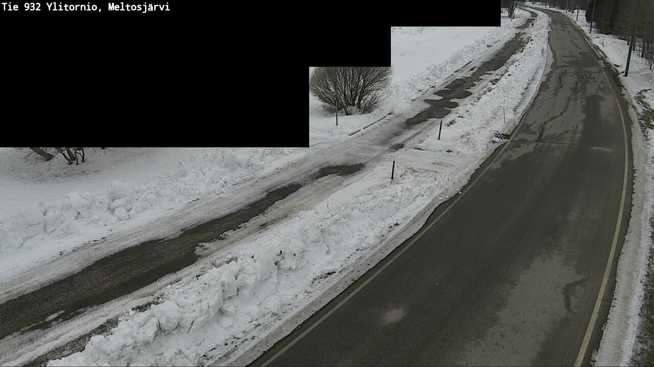 Weather Camera Image Road 932 Ylitornio, Meltosjärv, Ylitornio, Lappi