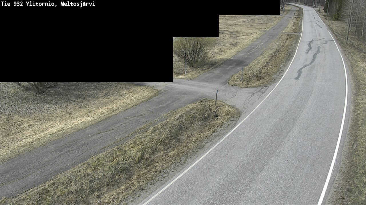 Weather Camera Image Väg 932 Övertorneå, Meltosjä, Ylitornio, Lappi