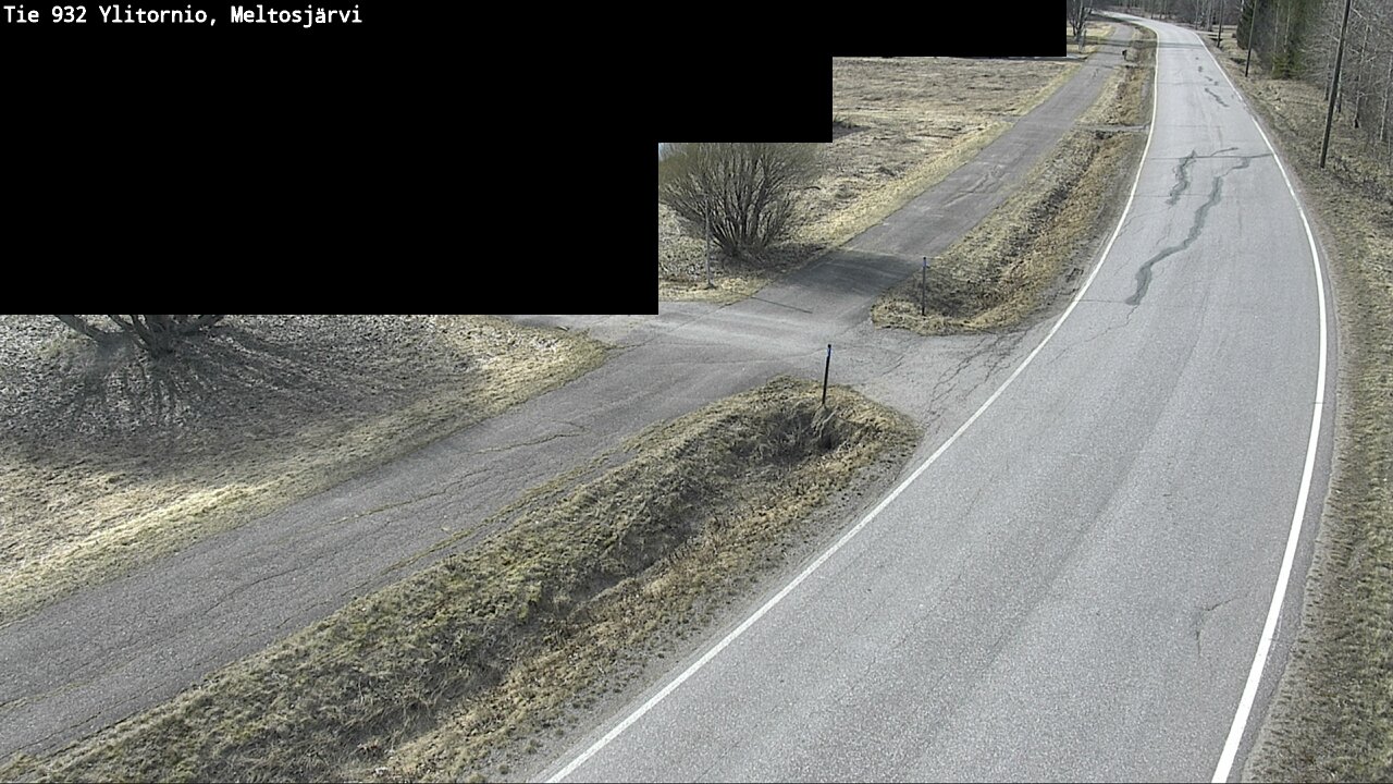Weather Camera Image Väg 932 Övertorneå, Meltosjä, Ylitornio, Lappi
