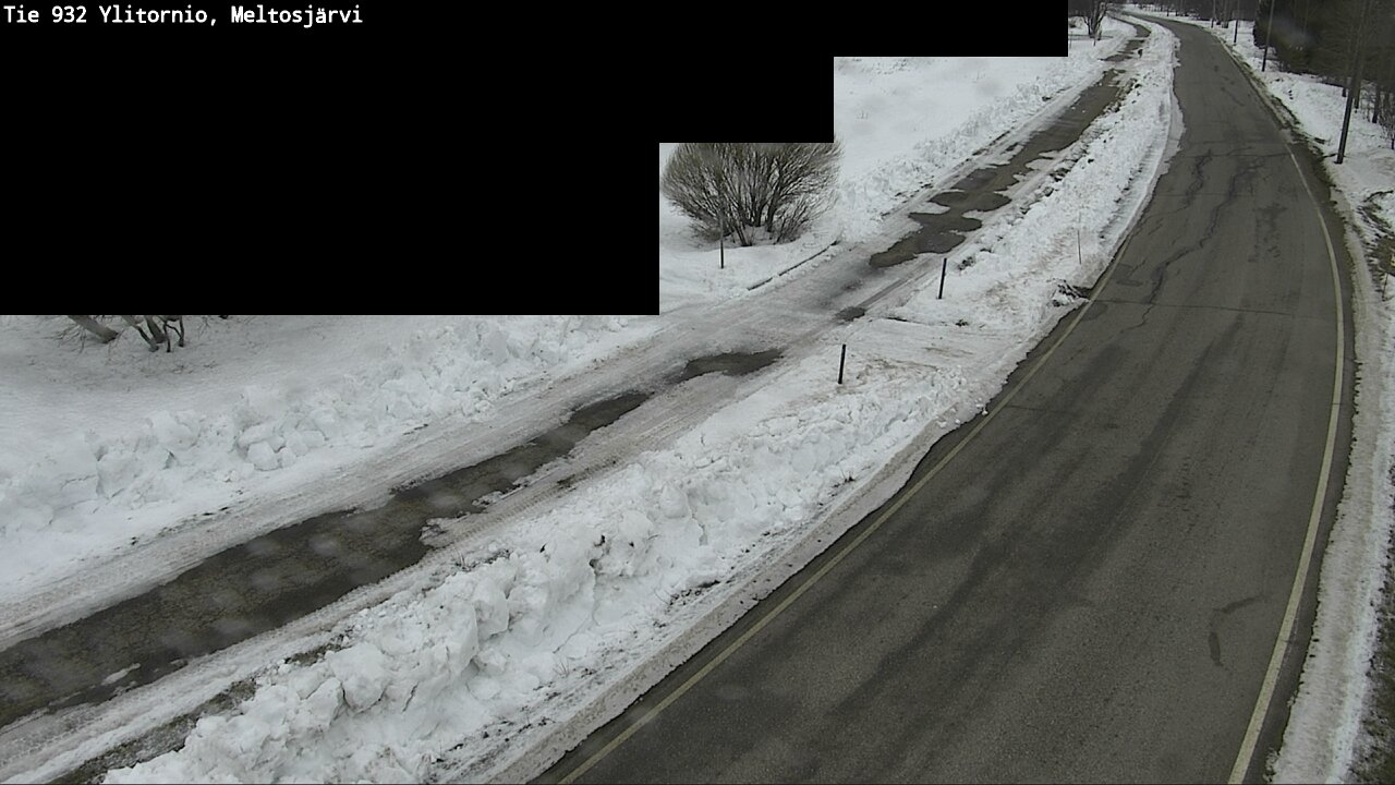 Weather Camera Image Road 932 Ylitornio, Meltosjärv, Ylitornio, Lappi