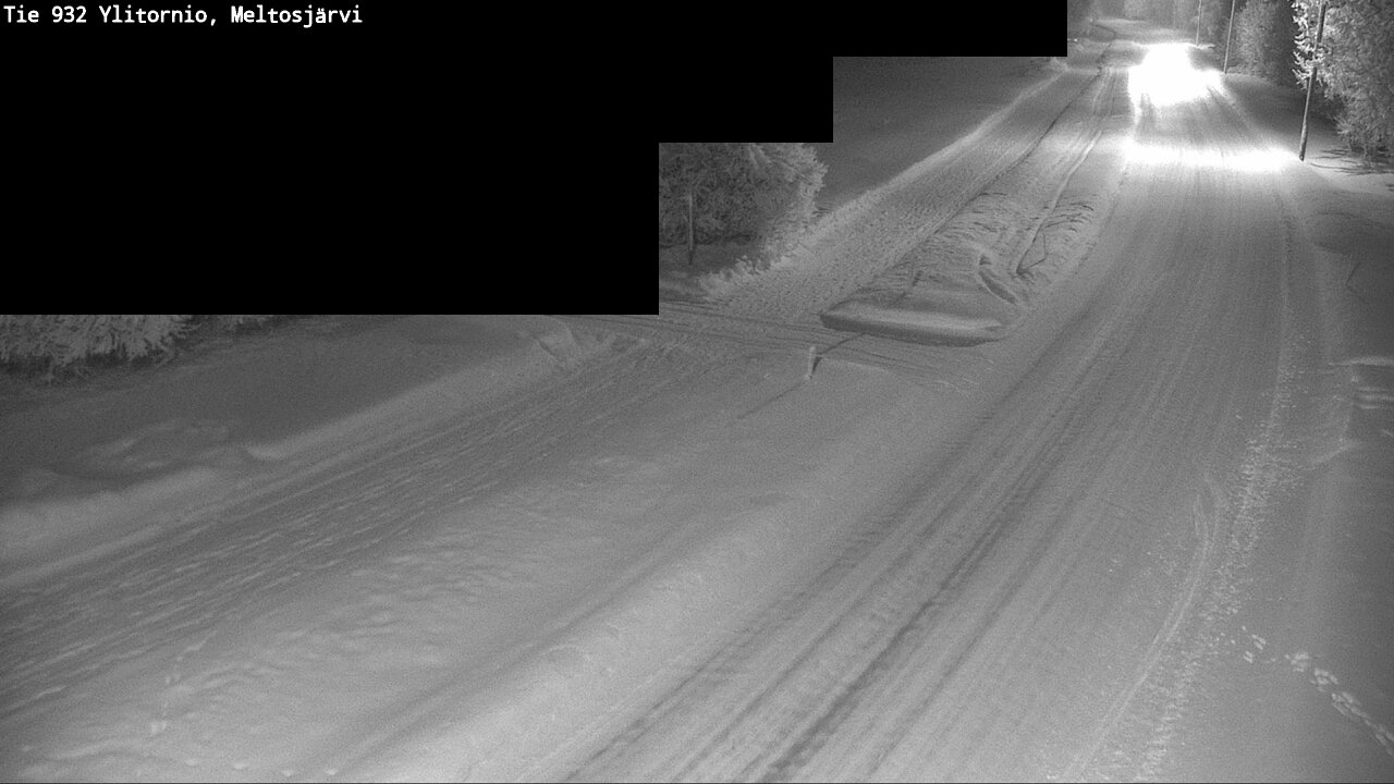 Weather Camera Image Road 932 Ylitornio, Meltosjärv, Ylitornio, Lappi