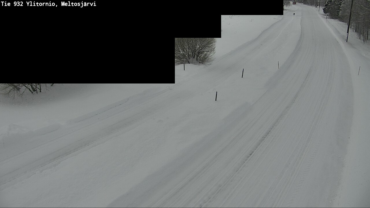 Weather Camera Image Road 932 Ylitornio, Meltosjärv, Ylitornio, Lappi