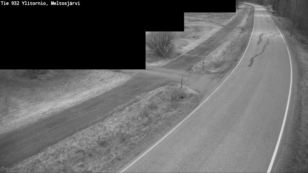 Weather Camera Image Väg 932 Övertorneå, Meltosjä, Ylitornio, Lappi