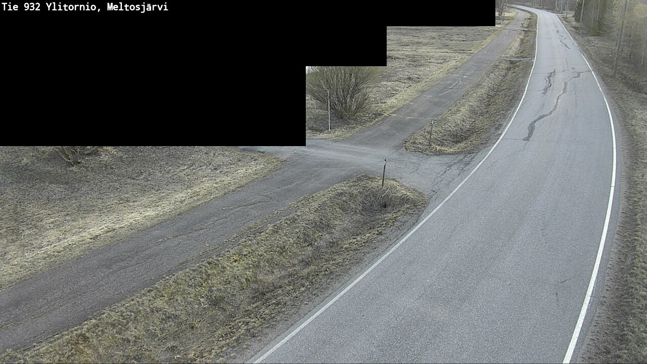 Weather Camera Image Väg 932 Övertorneå, Meltosjä, Ylitornio, Lappi