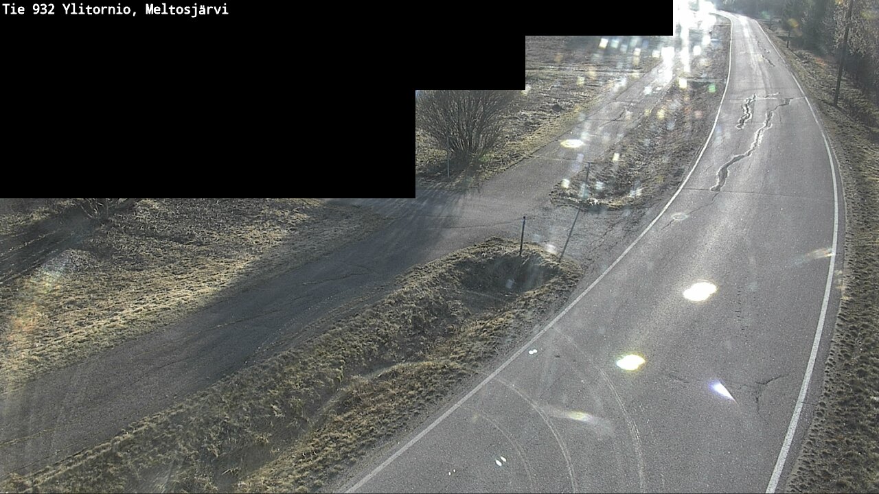 Weather Camera Image Väg 932 Övertorneå, Meltosjä, Ylitornio, Lappi