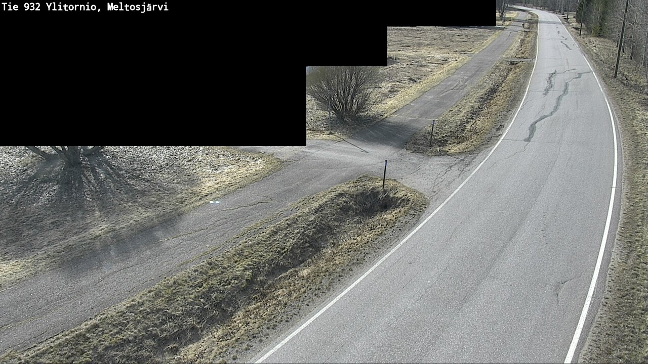 Weather Camera Image Väg 932 Övertorneå, Meltosjä, Ylitornio, Lappi