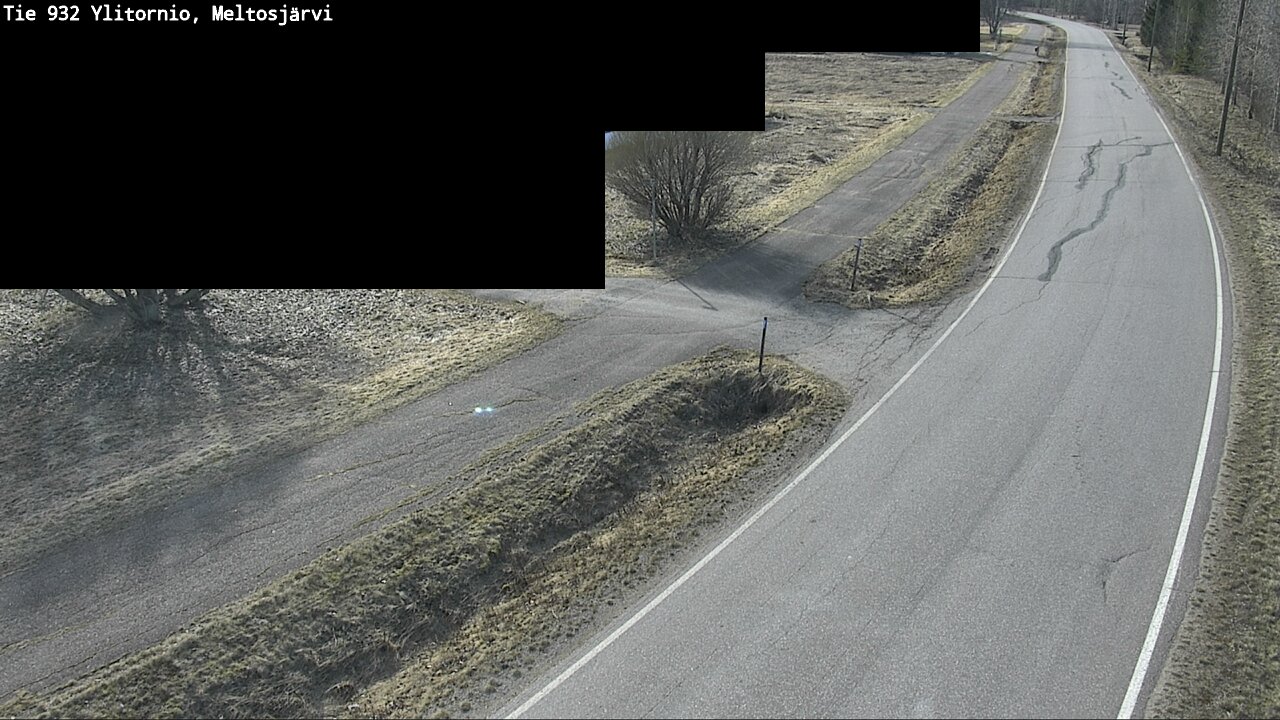 Weather Camera Image Väg 932 Övertorneå, Meltosjä, Ylitornio, Lappi