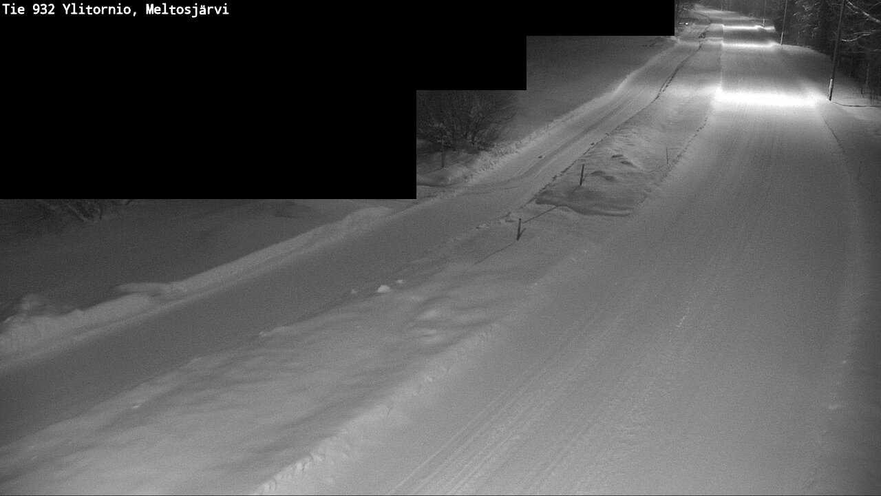 Weather Camera Image Road 932 Ylitornio, Meltosjärv, Ylitornio, Lappi