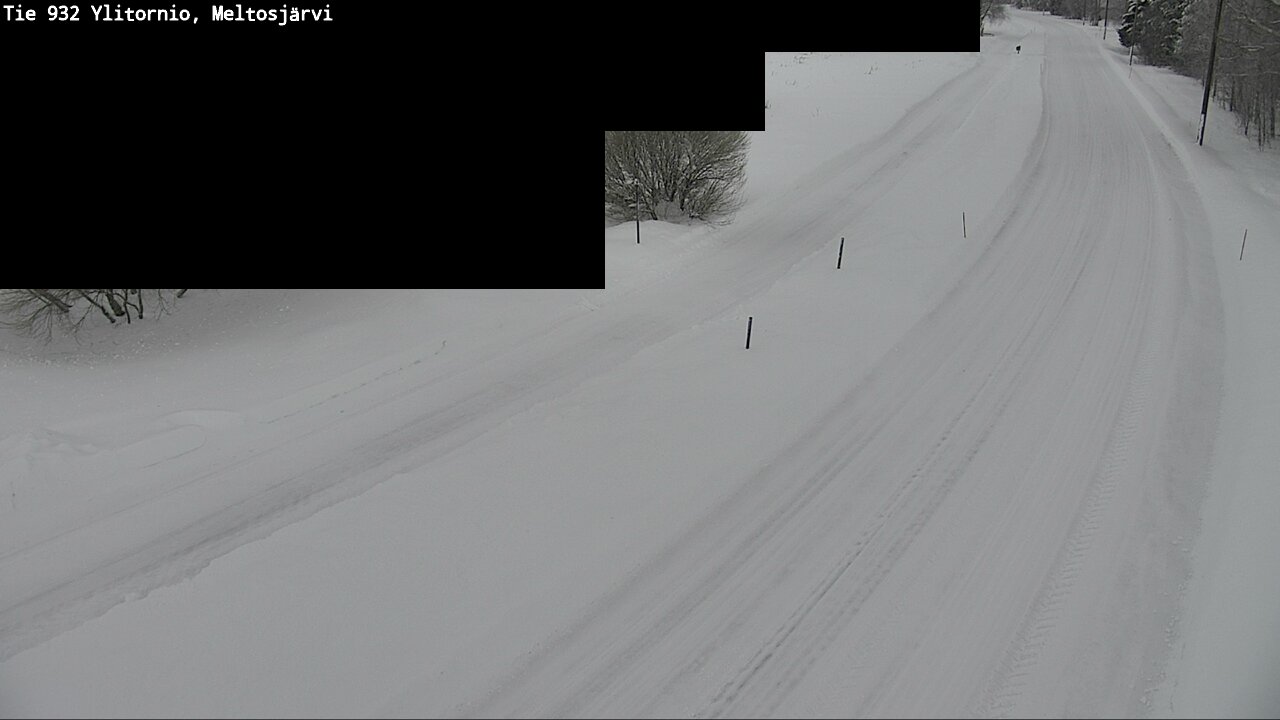 Weather Camera Image Road 932 Ylitornio, Meltosjärv, Ylitornio, Lappi