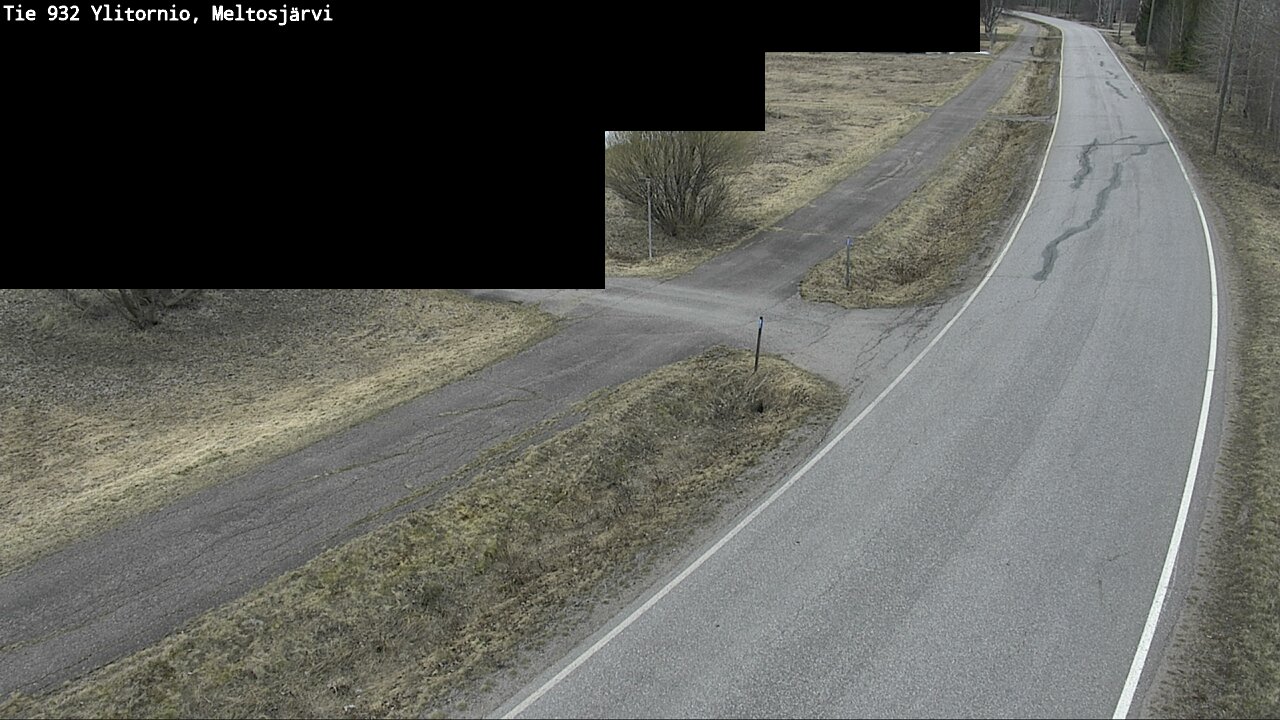 Weather Camera Image Väg 932 Övertorneå, Meltosjä, Ylitornio, Lappi