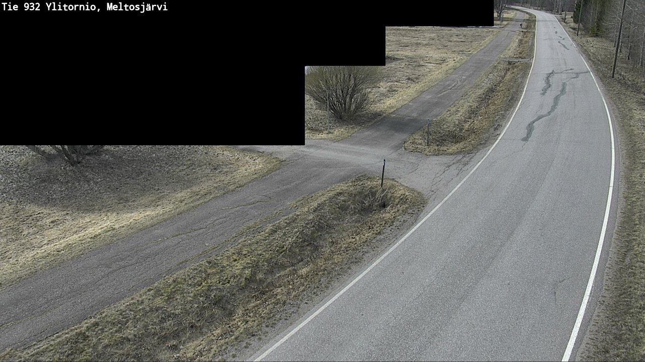 Weather Camera Image Väg 932 Övertorneå, Meltosjä, Ylitornio, Lappi