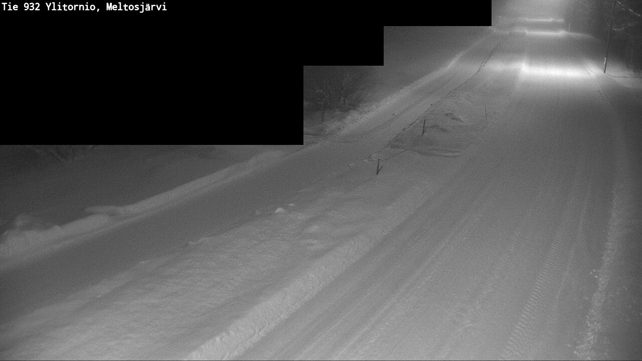 Weather Camera Image Road 932 Ylitornio, Meltosjärv, Ylitornio, Lappi