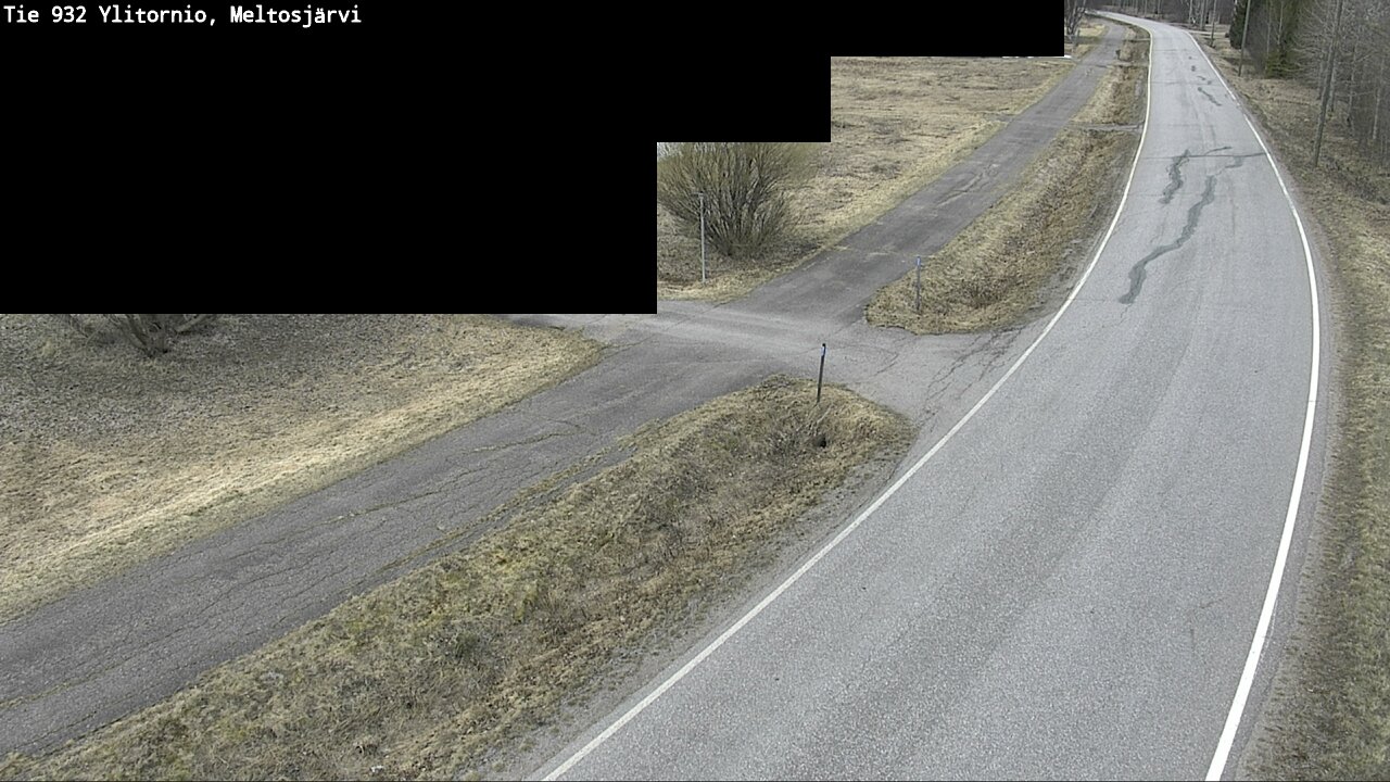 Weather Camera Image Väg 932 Övertorneå, Meltosjä, Ylitornio, Lappi