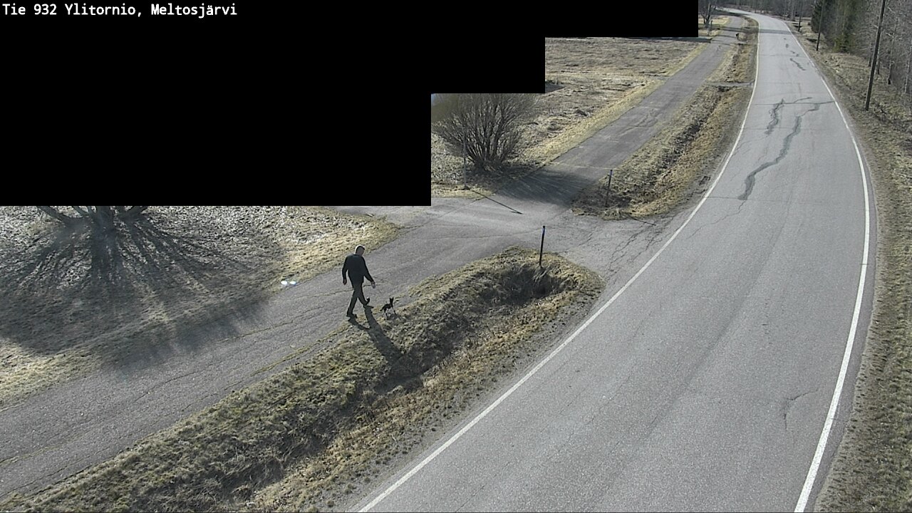 Weather Camera Image Väg 932 Övertorneå, Meltosjä, Ylitornio, Lappi