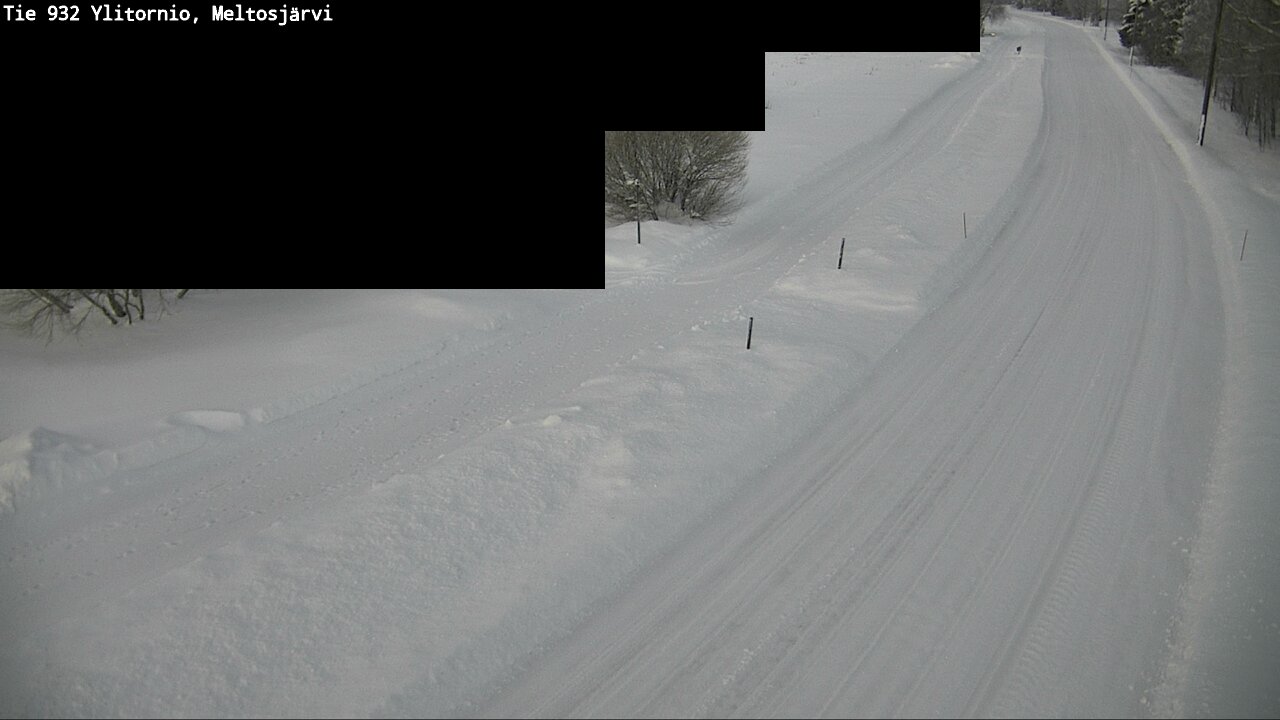 Weather Camera Image Road 932 Ylitornio, Meltosjärv, Ylitornio, Lappi
