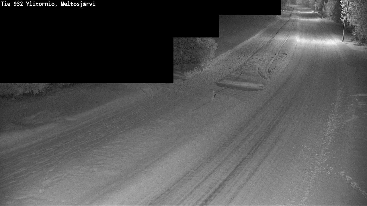 Weather Camera Image Road 932 Ylitornio, Meltosjärv, Ylitornio, Lappi